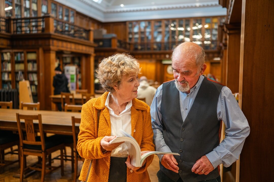 historian reading old documents